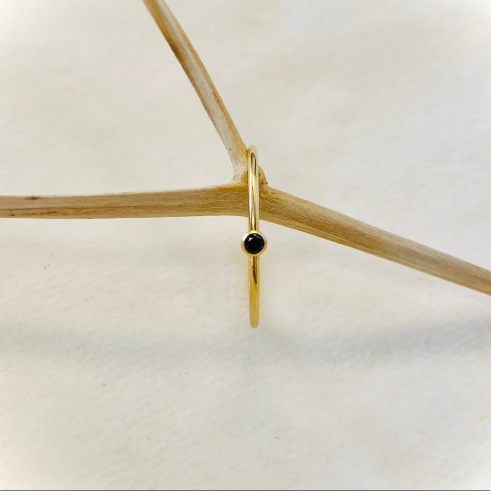 Gold Filled CZ Stacking Rings - Picture 4 of 7